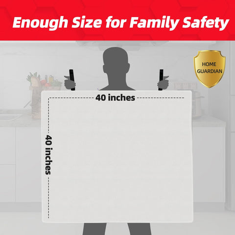 Emergency Fiberglass 40" x 40"  Fire Blanket 2 Pack