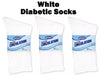 3 Pairs Unisex Circulation Diabetic Crew Socks