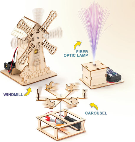 3D Puzzle Engineering Model STEM Science Kits Wood Arts and Craft Kits