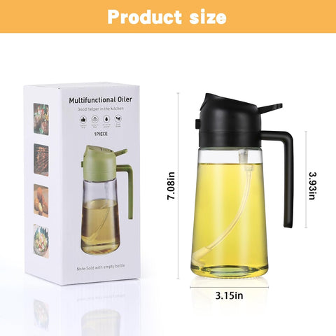 2 in 1 Oil Spray and Dispenser for Healthy Cooking 16 oz.