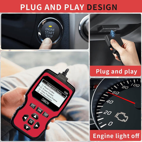 V320 Car Diagnostic Scanner - OBD2 Scanner Diagnostic Tool, Engine Fault Code Reader for Mechanics & DIYers.