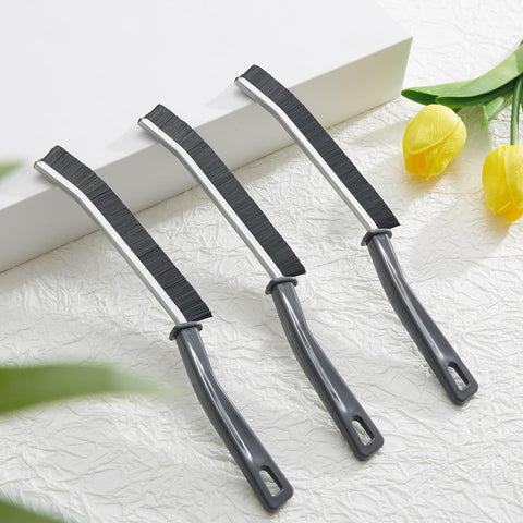 Crevice Cleaning Brush, Hard Bristle Small Cleaning Brushes, Grout Cleaner Brush, Toilet Brush, Scrub Brush for Shower Tile, Skinny Gap Cleaning Tools for Household Use, Bathroom, Kitchen