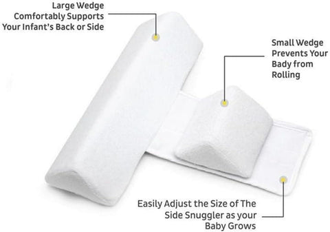 Adjustable Anti-Roll Safety Sleep Pillow for Babies NB- 6 months Random Colors