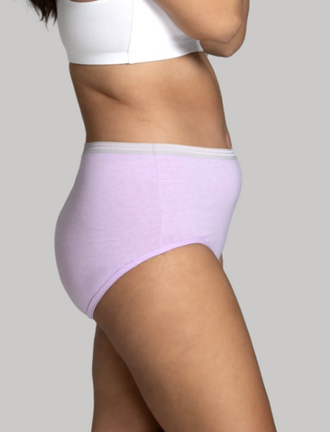 Women's Heather Brief Panty, Assorted 6 Pack