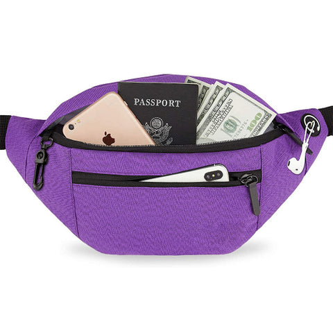 Large Crossbody Fanny Travel Shoulder Crossbody Bag-Random Color