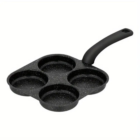 Cast Iron Egg Boiler & Non-Stick Frying Pan - Single Handle, Dishwasher Safe