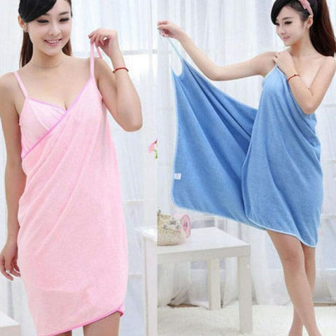 Microfiber Towel Wrap Bathrobe Quick Dry Shower Dress