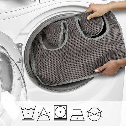 Antibacterial Gray Shopping Easy-On Cart Cover with Storage Pouch
