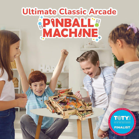 DIY Pinball Machine STEM Toy for Ages 8-99 Year Old Award Winning Arcade Game