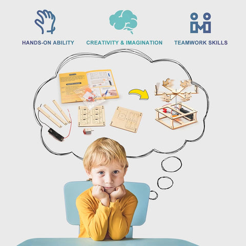 3D Puzzle Engineering Model STEM Science Kits Wood Arts and Craft Kits