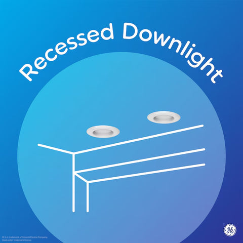 GE White 6 inch 700-Lumen Warm White Round Dimmable LED Recessed Downlight (2-Pack)