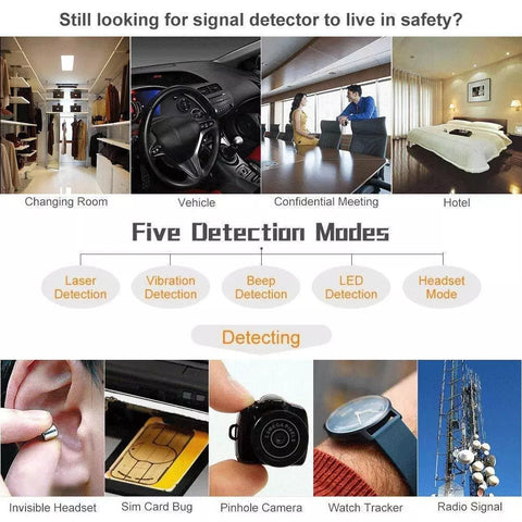 Wireless Signal Detector & Hidden Camera Finder