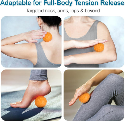 Acupressure Foot Massage Mat, 5-Zone Reflexology Mat with Dual Massage Ball Tracks, Portable Foot Pressure Point Pad for Stress Relief, Arch & Heel Pain, Home & Gym Use, 20.1'' x 17 ''