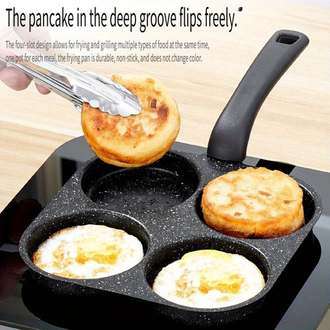 Cast Iron Egg Boiler & Non-Stick Frying Pan - Single Handle, Dishwasher Safe