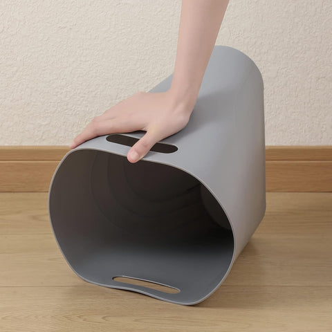 Small Trash Can, Slim Garbage Can Plastic Waste Basket with Handles 3.5 Gallon Container Bin for Narrow Spaces Bathroom, Bedroom, Kitchen, Office at Home, 2 Pack