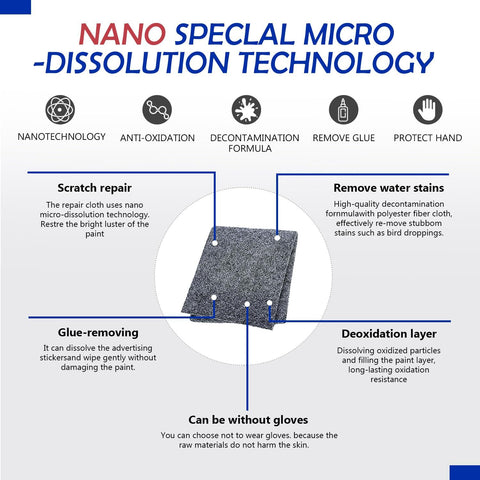 Nanosparkle Sparkle Shine Cloths for Car Scratches with Scratch Repair and Polishing Function