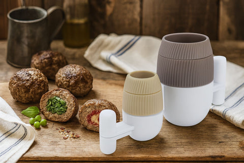Stuffed Meatball Maker 2in1 Press for Perfectly Filled Meatballs, Cakes & More
