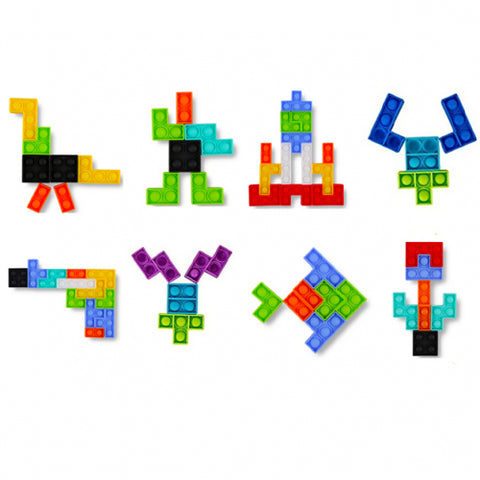 Pop It Fidget Puzzle Blocks For Kids