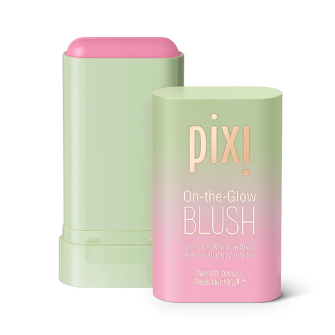 Pixi On-the-Glow Blush - Ruby, Hydrating Tinted Moisture Blush Stick with Ginseng, Aloe Vera & Fruit Extracts, For Cheeks & Lips, 19g / 0.6oz, Paraben-Free
