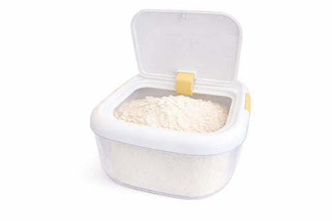 Clear Airtight Storage Container with Scoop – Large Capacity Multi-Use Organizer for Rice, Grains, Detergent