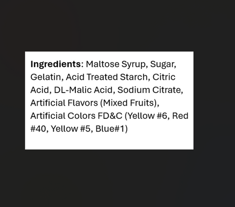 Assorted Freeze Dried Crunch Candy
