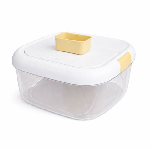 Clear Airtight Storage Container with Scoop – Large Capacity Multi-Use Organizer for Rice, Grains, Detergent