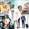 4-in-1 Smart Travel Bottles Set, Includes 4 Empty Reusable 40-ml Cosmetic Toiletry Containers for Shampoo, Soap, Lotions, Skincare, Makeup Products, Sanitizer