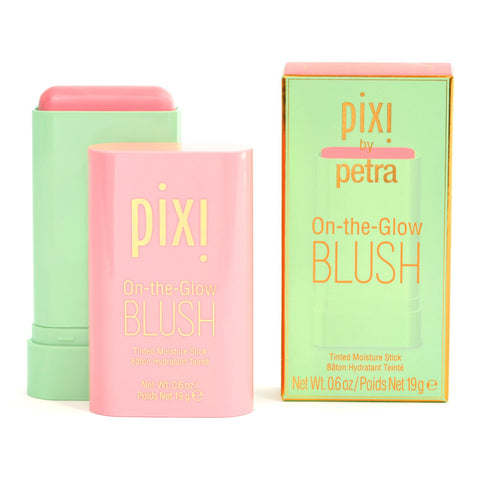 Pixi On-the-Glow Blush - Ruby, Hydrating Tinted Moisture Blush Stick with Ginseng, Aloe Vera & Fruit Extracts, For Cheeks & Lips, 19g / 0.6oz, Paraben-Free