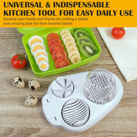 3 Mode Heavy Duty Egg Fruit Vegi Slicer Dicer and Cutter