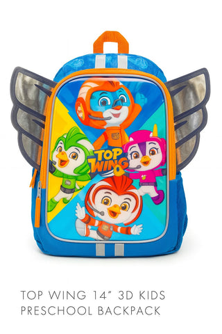 Top Wing 14” 3D Preschool Backpack – Winged Adventure for Little Flyers