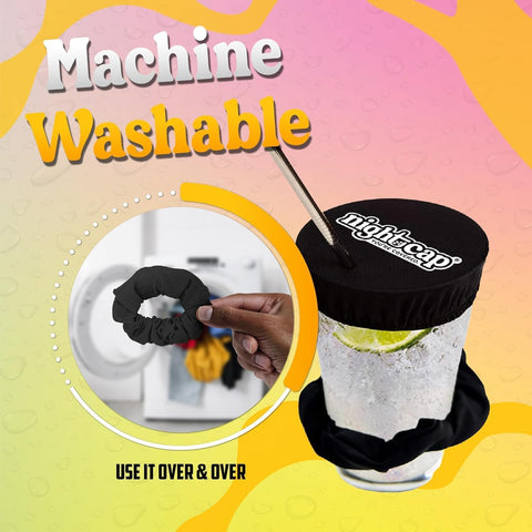 Nightcap Drink Cover Scrunchie- The Reusable Drink Spiking Prevention Scrunchie As Seen on Shark Tank