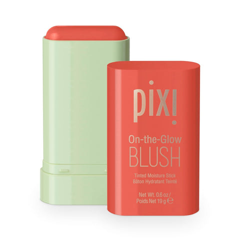 Pixi On-the-Glow Blush - Ruby, Hydrating Tinted Moisture Blush Stick with Ginseng, Aloe Vera & Fruit Extracts, For Cheeks & Lips, 19g / 0.6oz, Paraben-Free