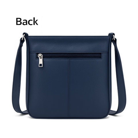 Women’s Luxury Genuine Leather Crossbody Bag – Adjustable Strap, Multi-Pocket Design, Durable Lining