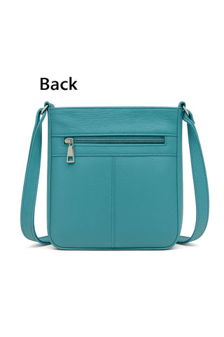 Women’s Luxury Genuine Leather Crossbody Bag – Adjustable Strap, Multi-Pocket Design, Durable Lining