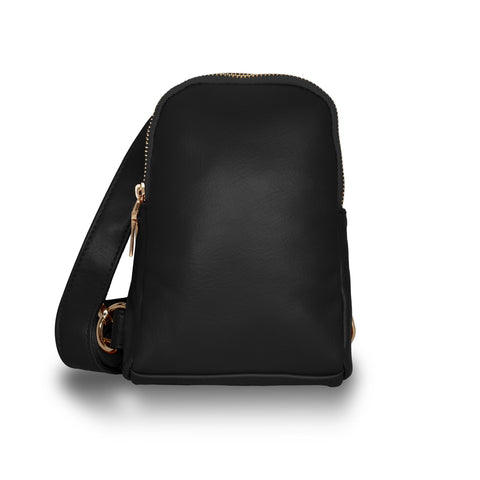 Unisex Real Leather Sling Bag Fanny Crossbody