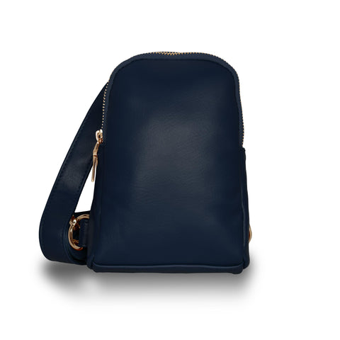 Unisex Real Leather Sling Bag Fanny Crossbody