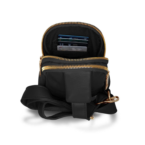 Unisex Real Leather Sling Bag Fanny Crossbody