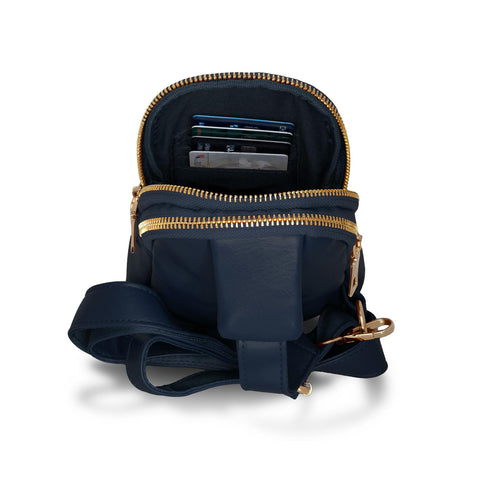 Unisex Real Leather Sling Bag Fanny Crossbody
