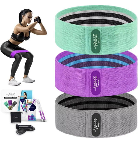 Pulse Athletics Booty Exercise Resistance Bands Set
