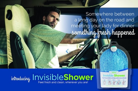 Invisible Shower 20 Towel Pads with Aloe Portable Shower Towels