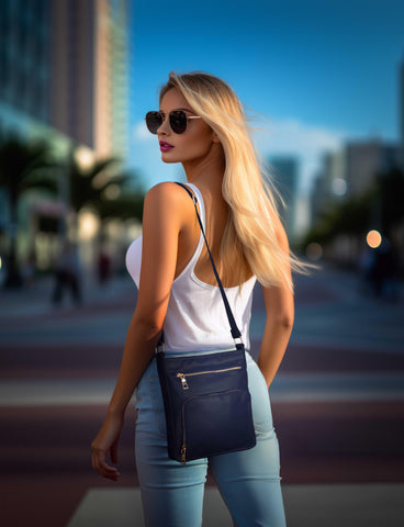 Real Leather Crossbody Bag for Women