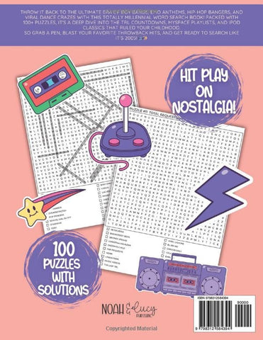 Ultimate Millennial Word Search Book: A Throwback Puzzle Book of 90s & 2000s Music, Pop Culture, and Nostalgia | 100 Puzzles with 2000 Words
