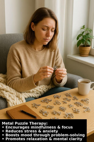 Pack of 40 Metal Wire Puzzle Brain Busters – Fun & Challenging for All Ages