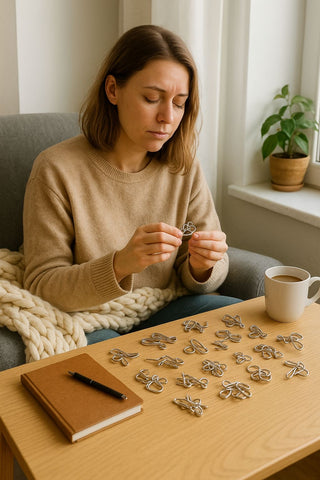 Pack of 40 Metal Wire Puzzle Brain Busters – Fun & Challenging for All Ages