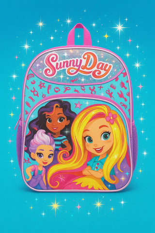 Sunny Day Hair 16" Adjustable Girls Backpack – Perfect for School