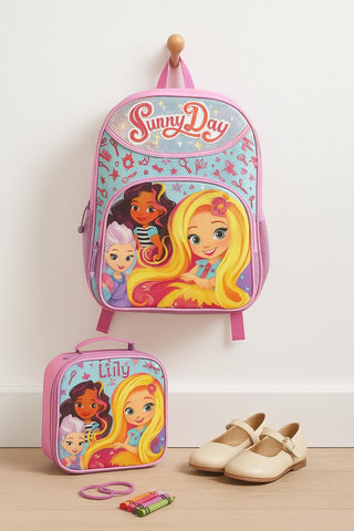 Sunny Day Hair 16" Adjustable Girls Backpack – Perfect for School