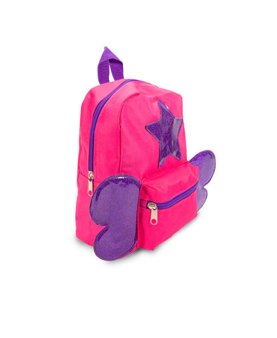 Mini Wings with Star 9" Mini Kids Backpack