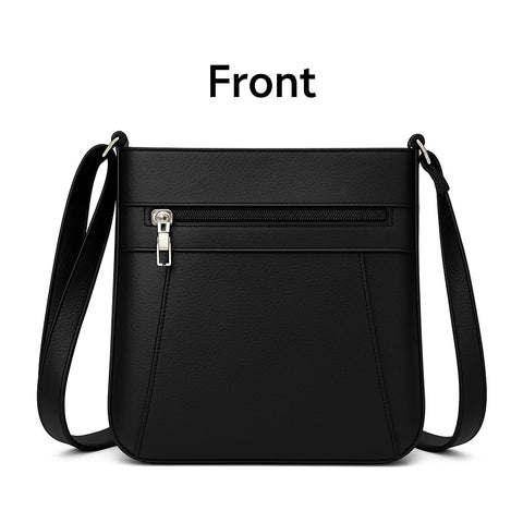 Women’s Luxury Genuine Leather Crossbody Bag – Adjustable Strap, Multi-Pocket Design, Durable Lining