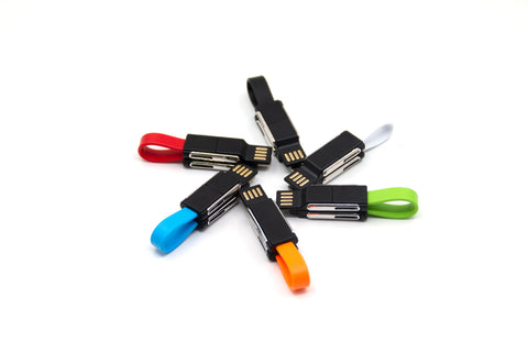 6-in-1 Keychain Charging Cable- Assorted Color