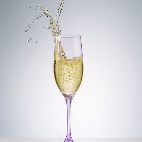 Epure Glassware – Superior Purple Champagne Flutes, 6.5 oz – Set of 4
